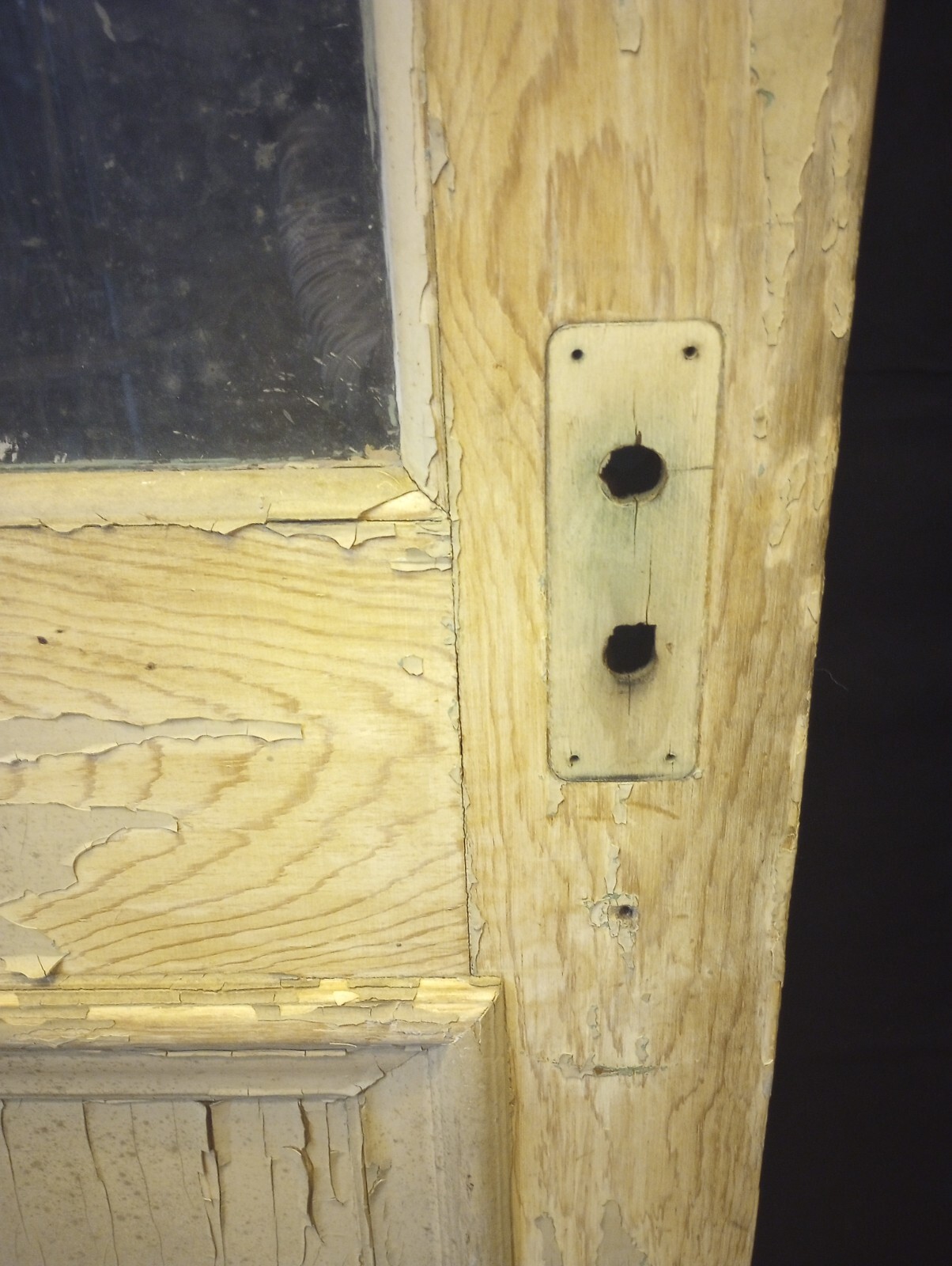 Half Glass & Flat Panel Interior Door 31 3/4″ x 74 1/2″