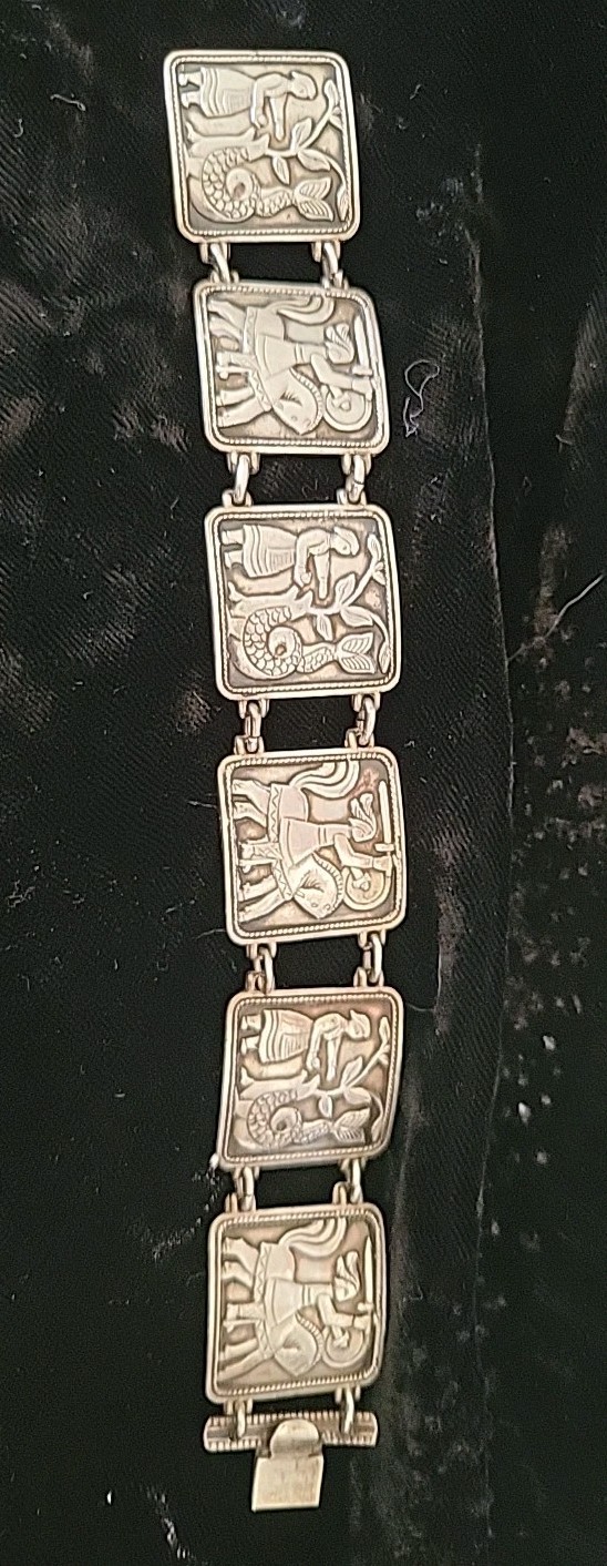 David Andersen Norway Vintage Fairytale Sagas 830S (83%) Fine Silver Bracelet