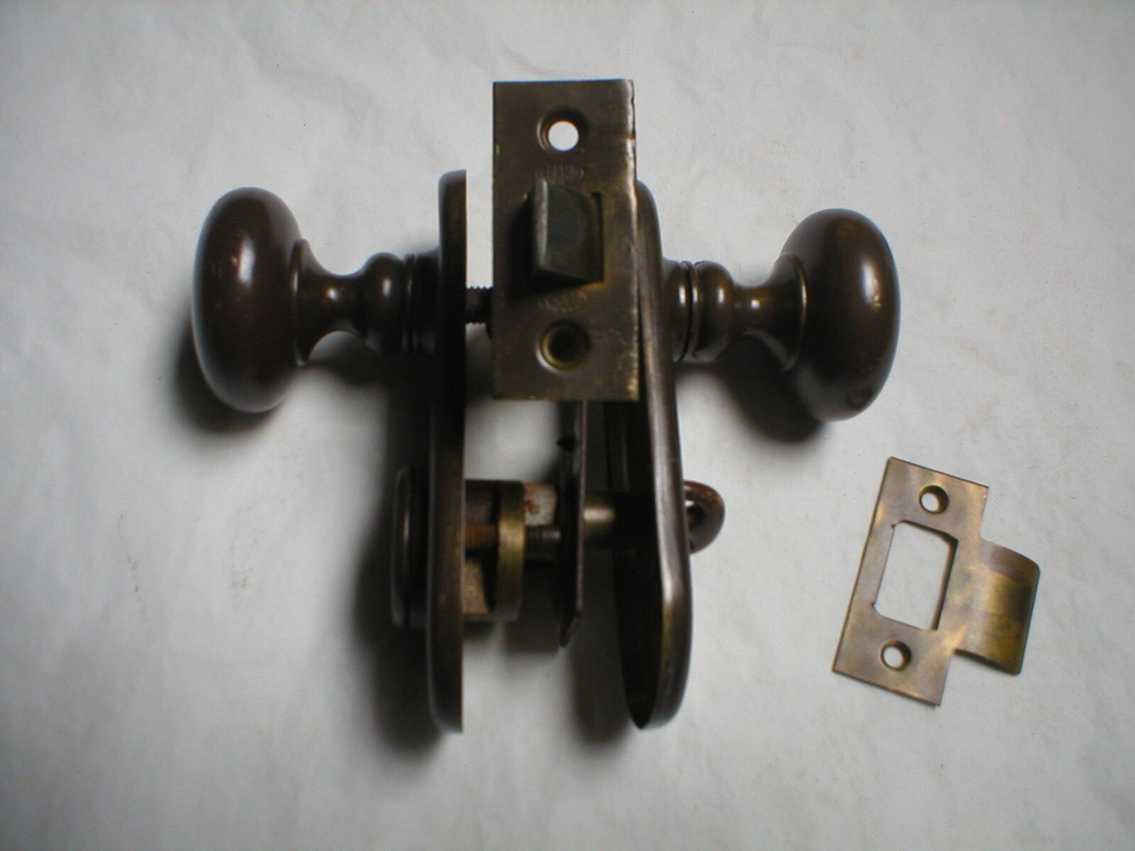 Antique Solid Brass Locking Corbin Door Hardware