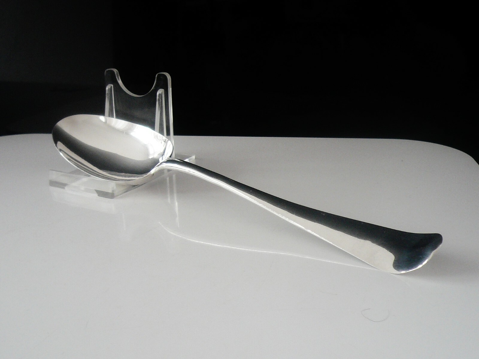 Sterling Silver Hanoverian Table Spoon, Antique c.1765, Thomas & William Chawner