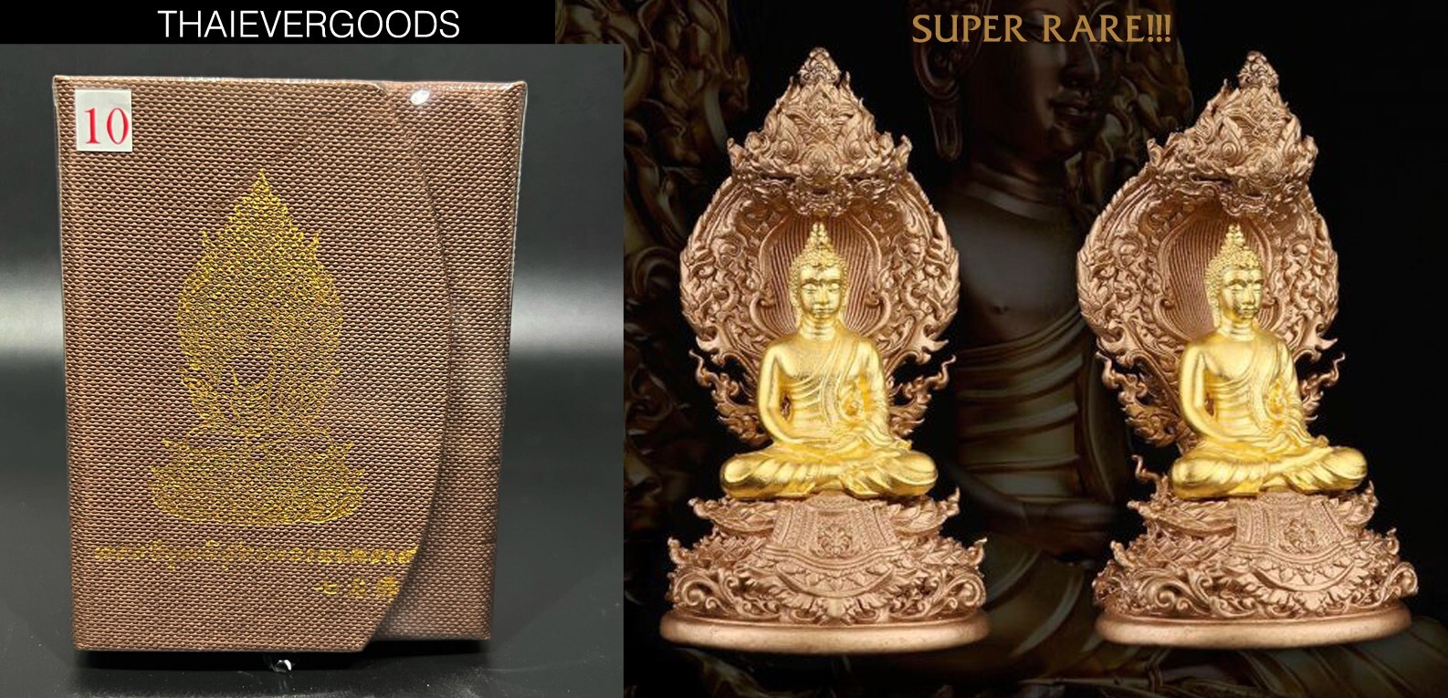 No.10 BUDDHA STATUE VIMUTTISUK DEVA NAGA POK LP NIKOM THAI AMULET JEWELRY