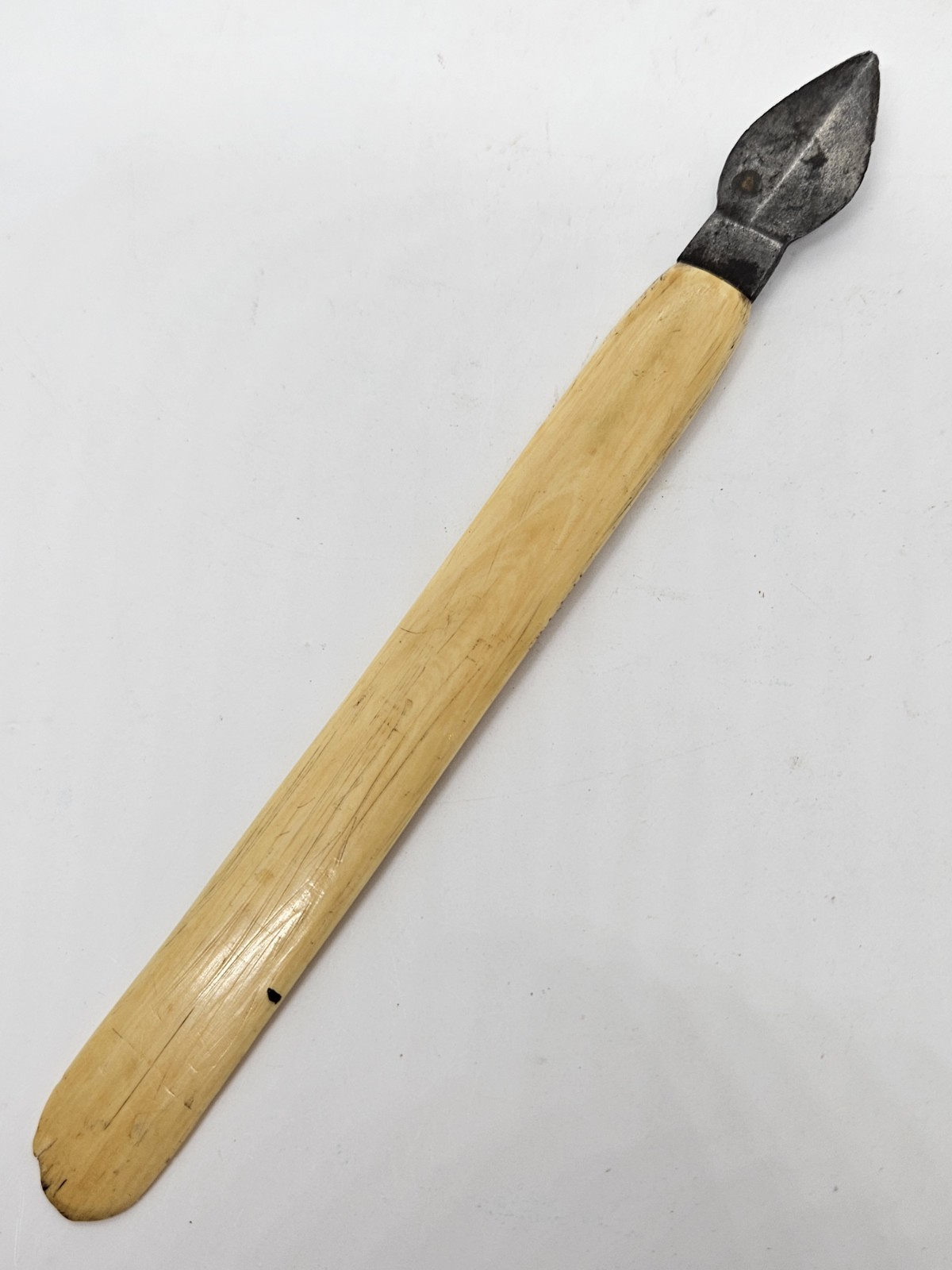 Antique 1800’s Single Blade Bloodletting Quack Medical Scalpel Fleam Bone Handle
