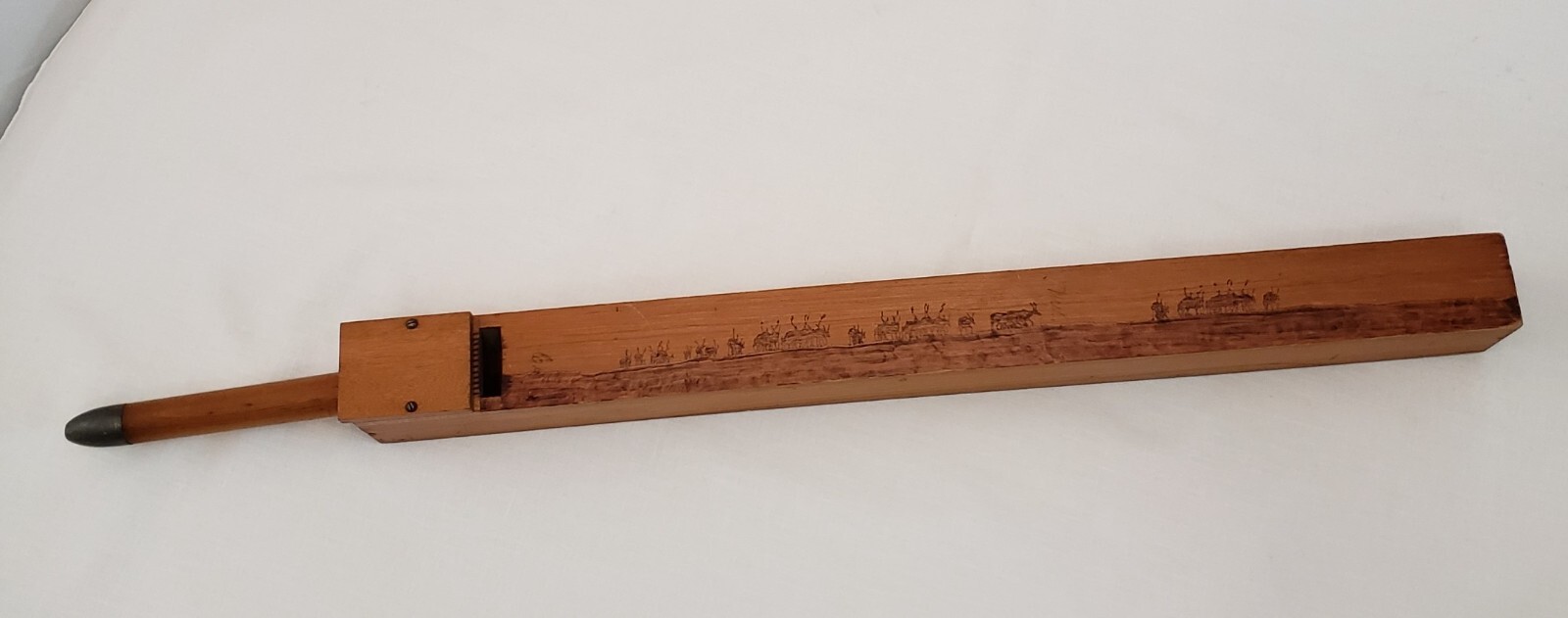 Architectural Church Salvage Organ Pipe Antique Wood Repurpose Wall Hanging 29.5