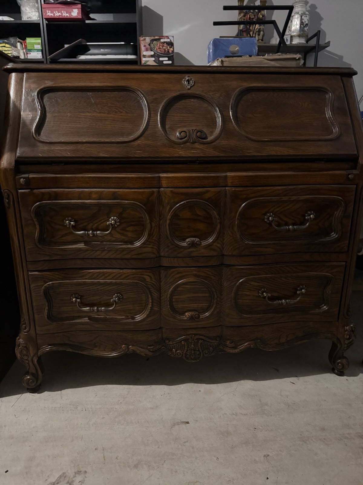 Victorian Antique Secretary Desk