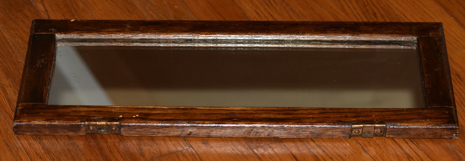 Antique Mirrors Oak Repurposed Art with Conk/Toad Stool Mushroom Art Shelves Set