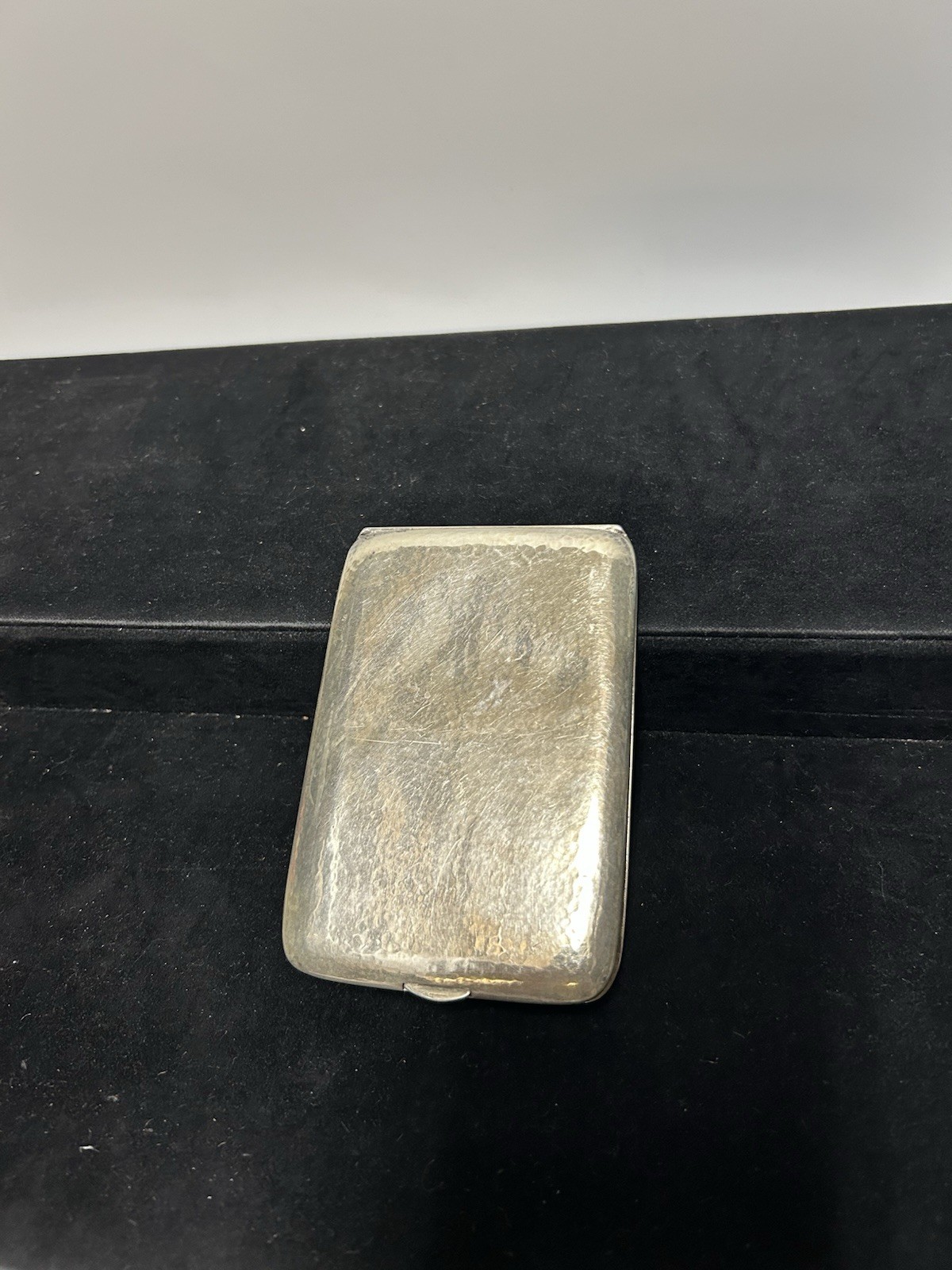 Sterling Silver Cigarette Case w/ Striped Design & Monogram “DCL” – c.1920s–40s*