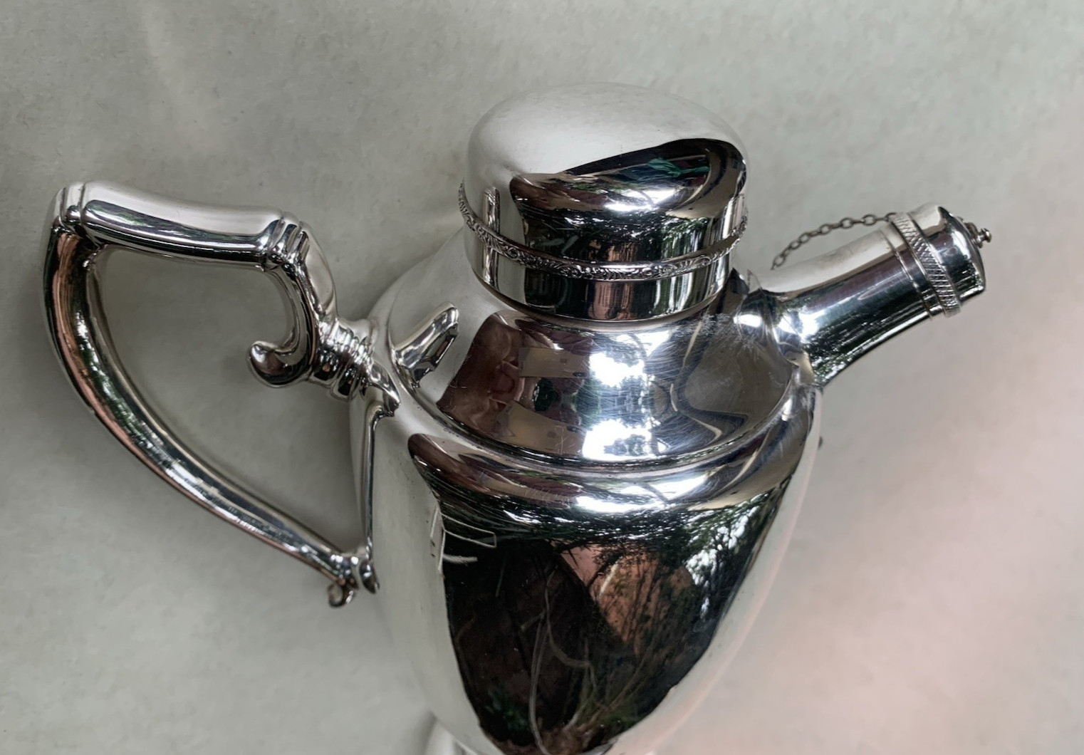 Art Deco Silver Plated Cocktail Shaker Mixer Crusader Silcraft Melbourrne Vnt.