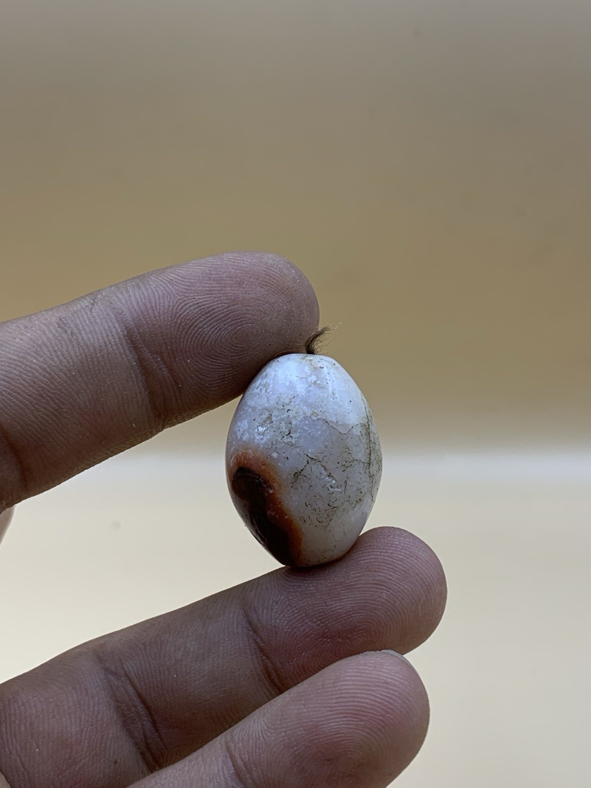 Ancient Natural Rare Tibetan Dzi Agate Central Asia FoundAmulet Bead 2000 Year