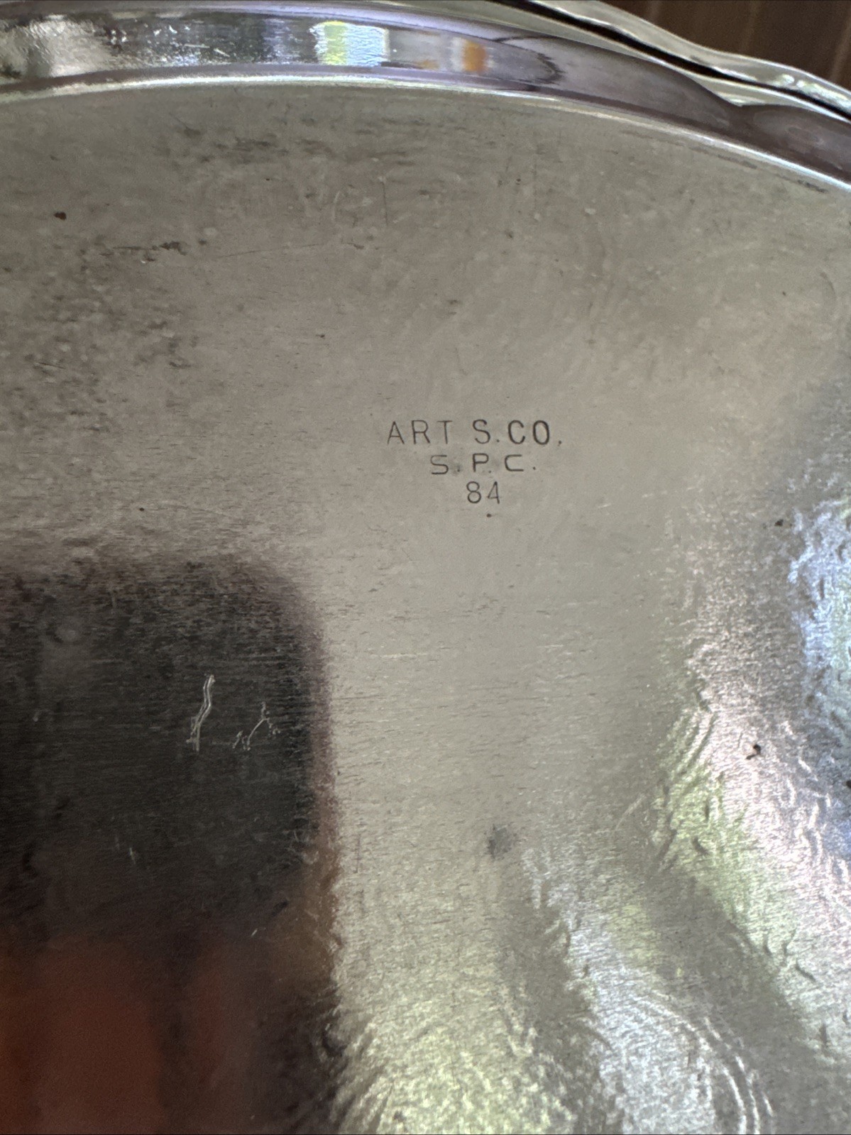 Vintage Silverplate Oval Serving Dish Floral Engraved 12” Tray