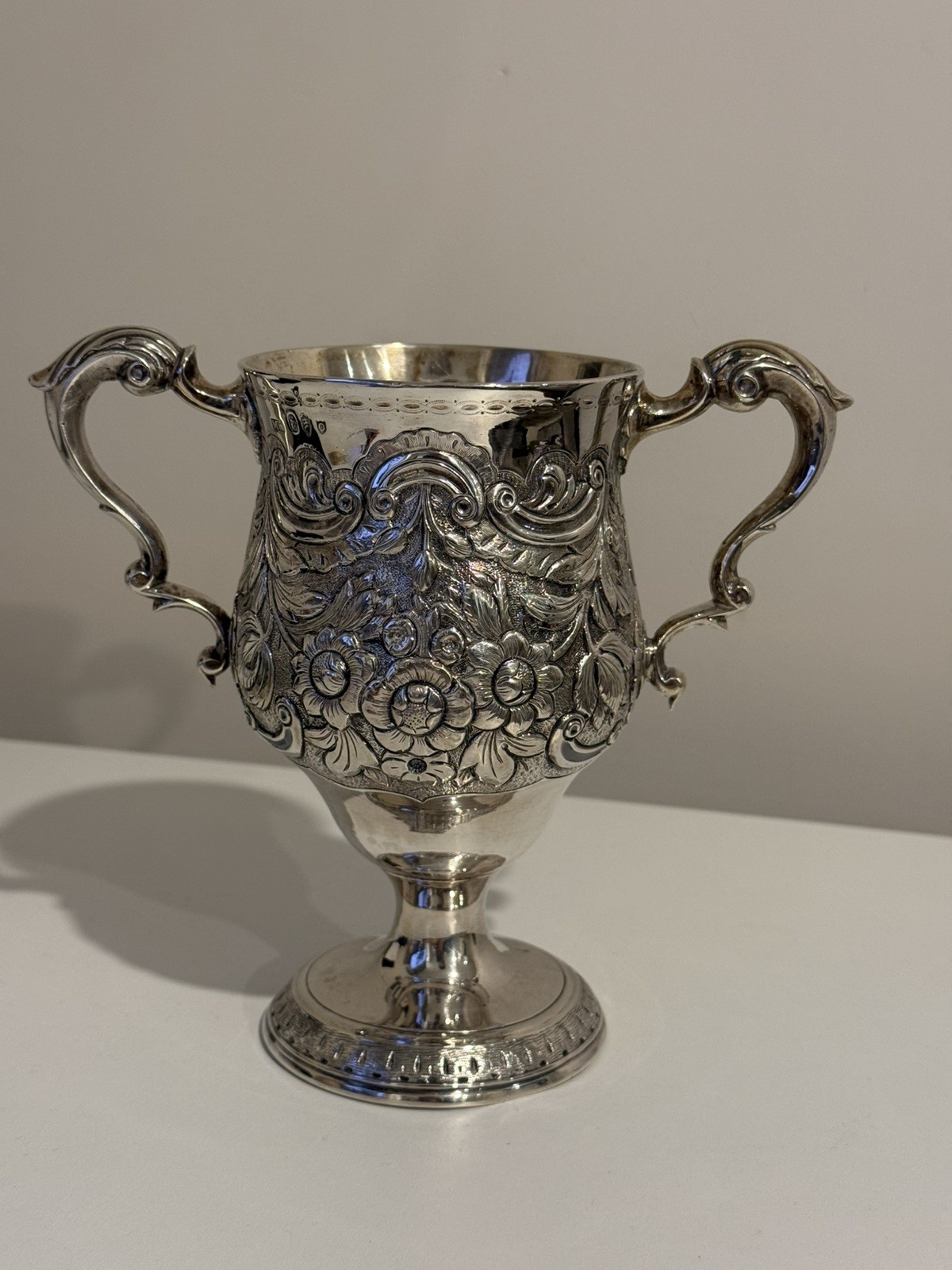 Irish Sterling Silver 925 Loving Cup by Matthew West Dublin 1794 437g
