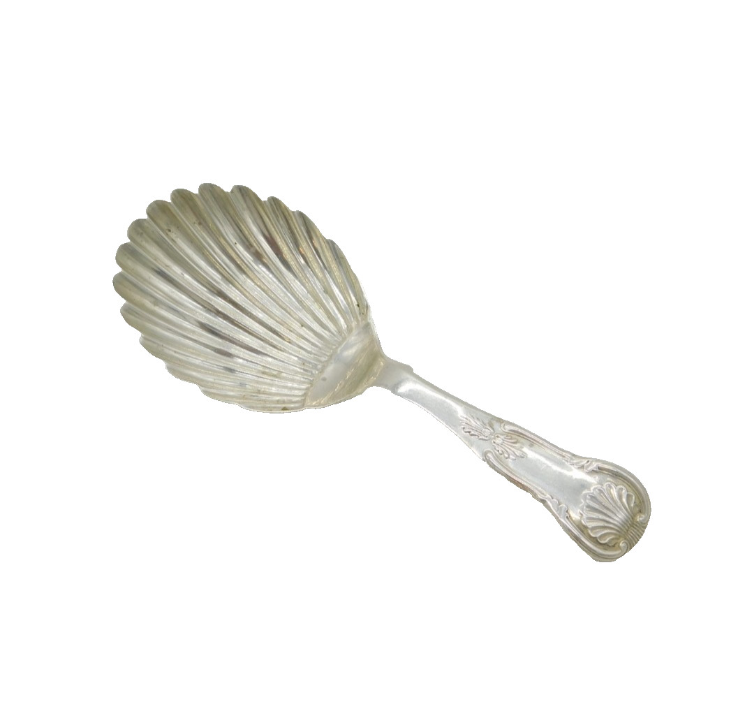 Scottish George IV Sterling Silver Tea Caddy Spoon Antique 1822 Edinburgh