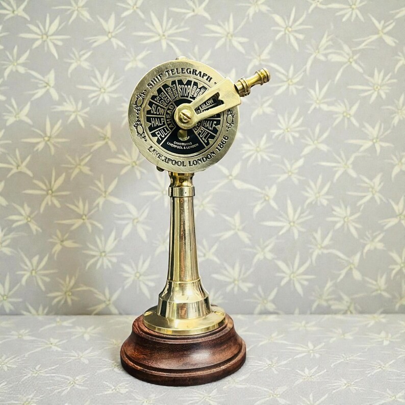 Nautical Engine Order Telegraph Brass Ship Replica Vintage Decor Gift