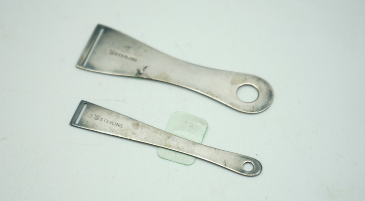 Antique Sterling Silver Bodkins Pair