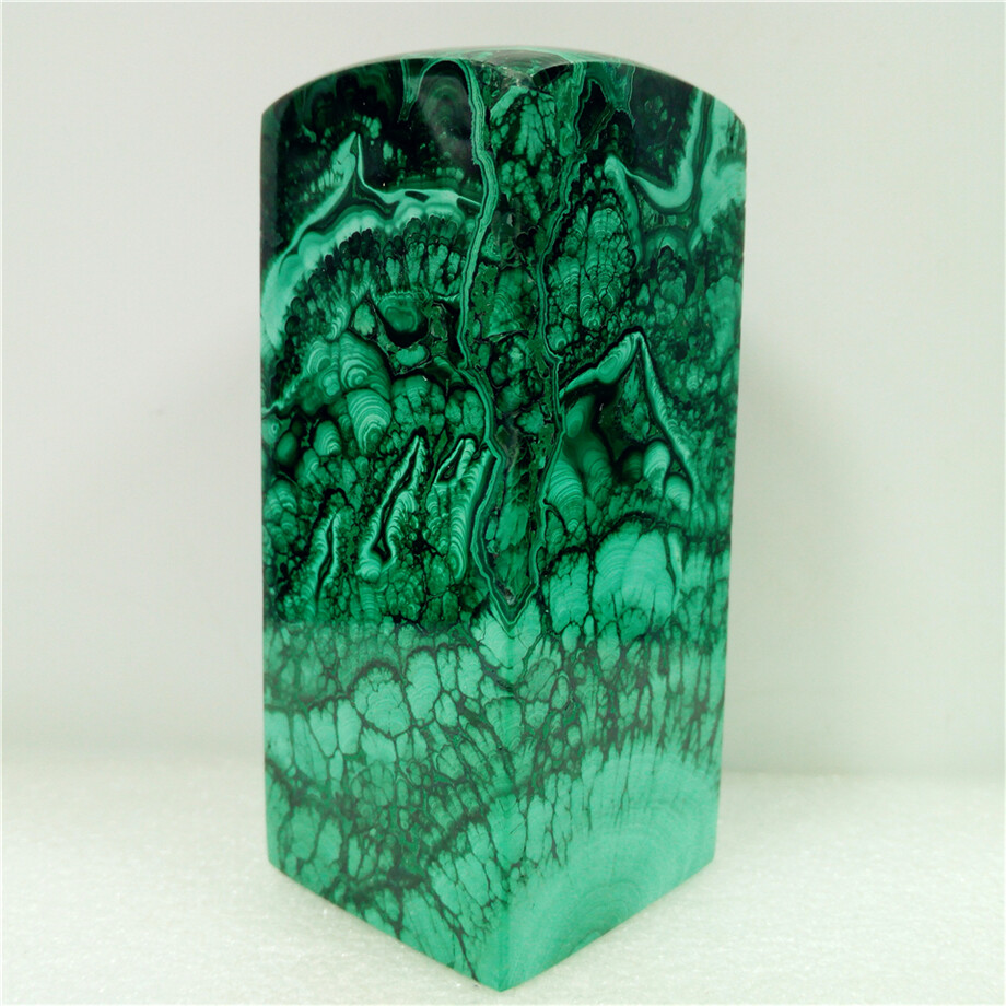3.6″1lb Marvelous Natural Malachite Seal Specimen Display Congo Y1220