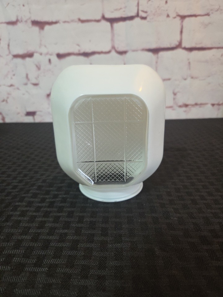 Vintage Milk Glass Art Deco Shade Light Wall Sconce Closet Bathroom Replacement