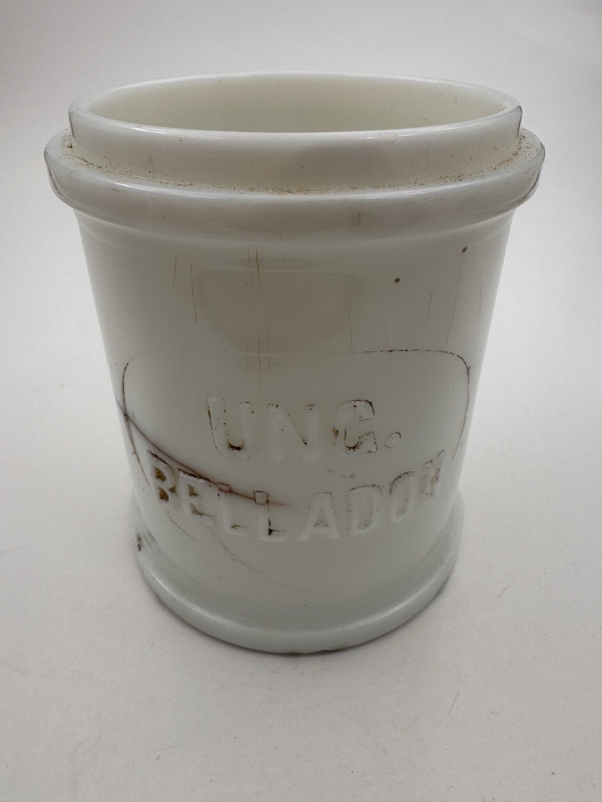 Vintage Apothecary Jug Unc Belladonna Chopped Seam Showing SHIPS FREE IN THE USA