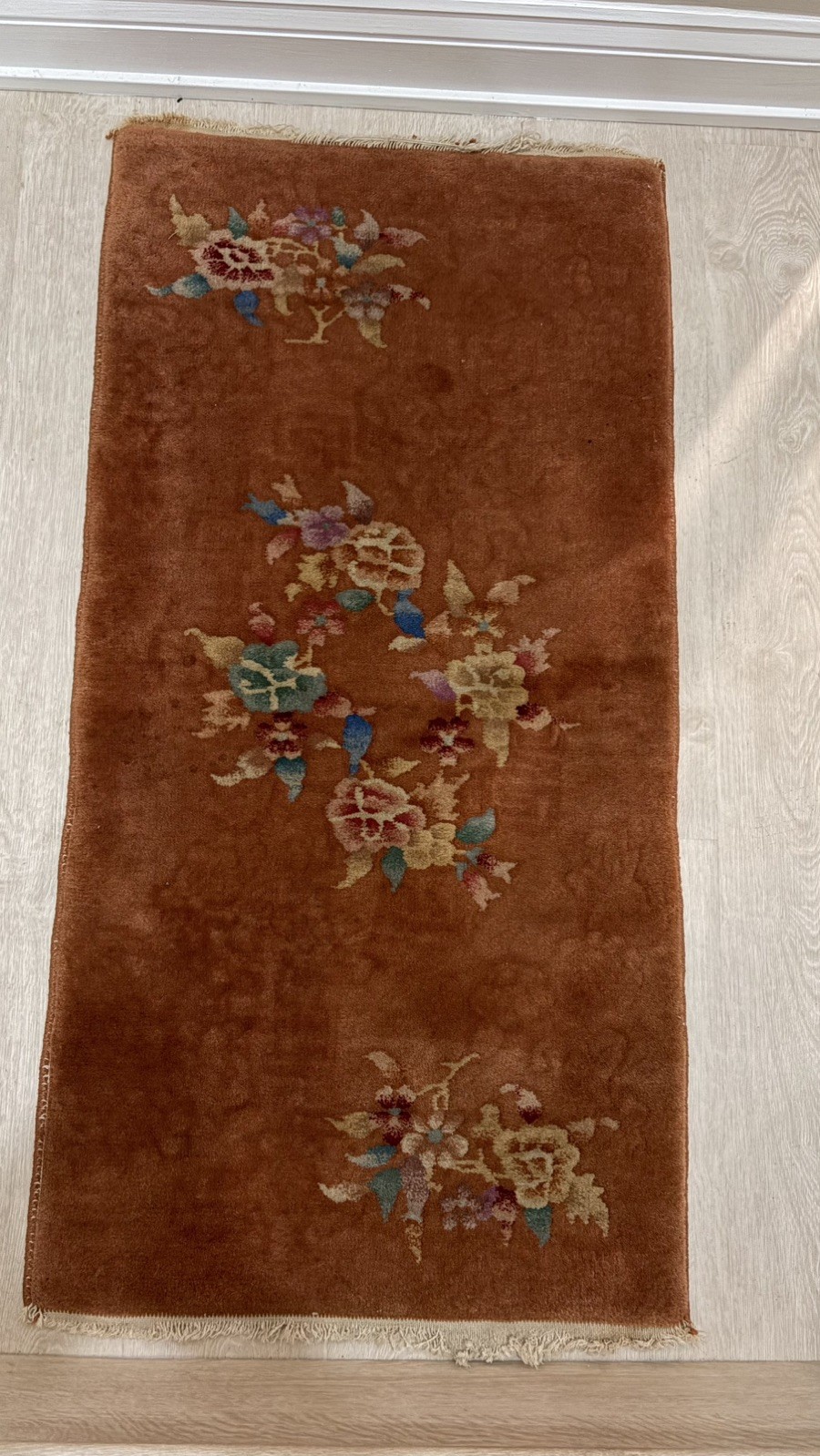 Vintage Art Deco Chinese Rug 2 ft x 4 ft in good condition