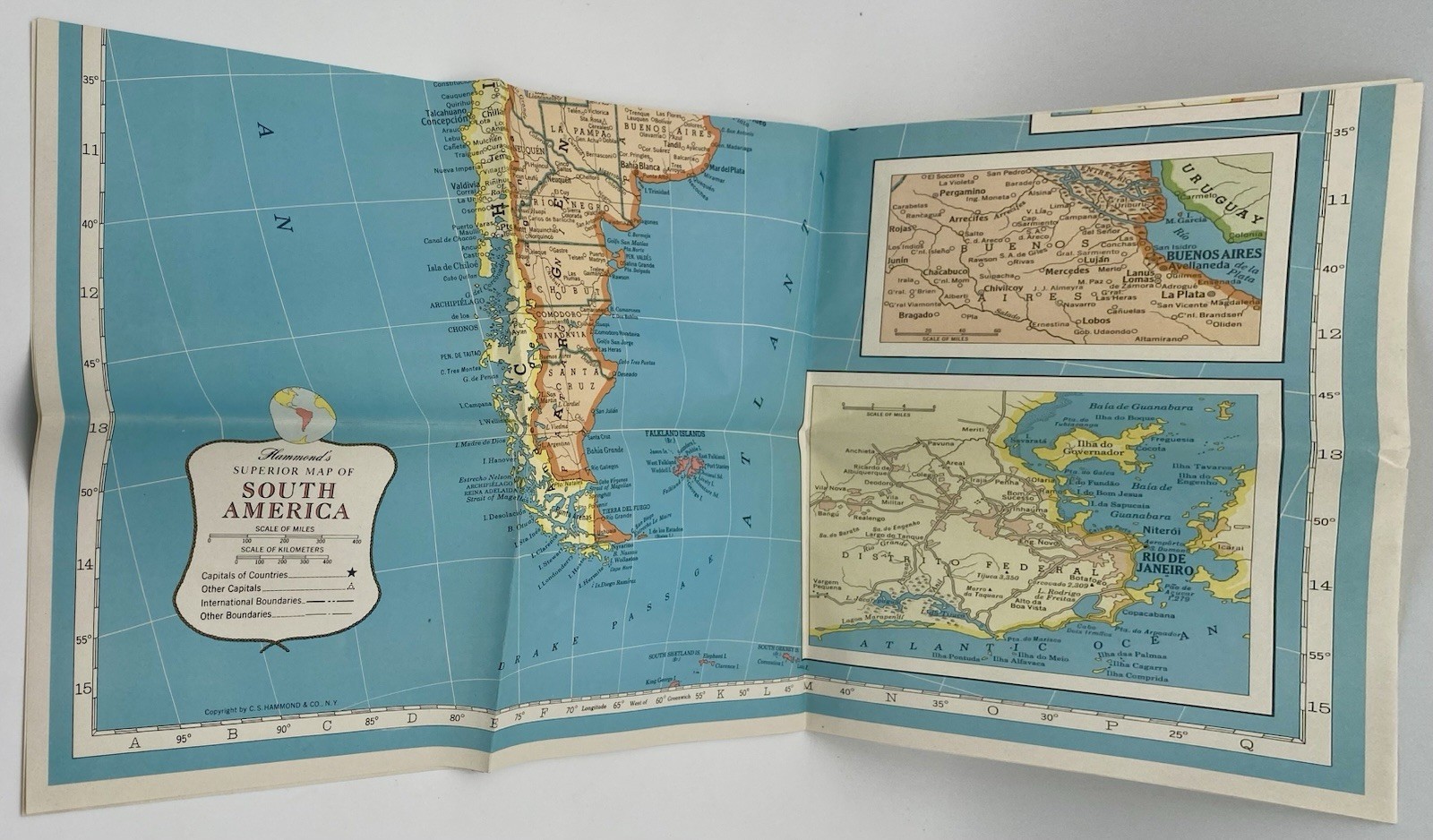 Vintage Hammond’s Map Book Library US Canada North America etc. 9 Maps