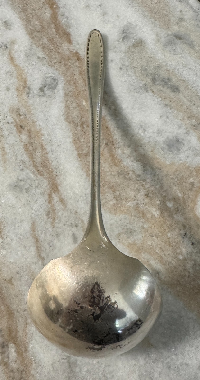 Solid Soup Ladle Grosvenor Silverplate, 1921 by Oneida Silver 11″