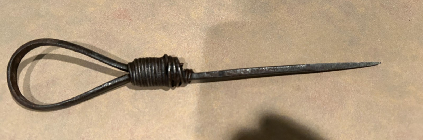 Antique Forged Wrought Iron Miners Spike