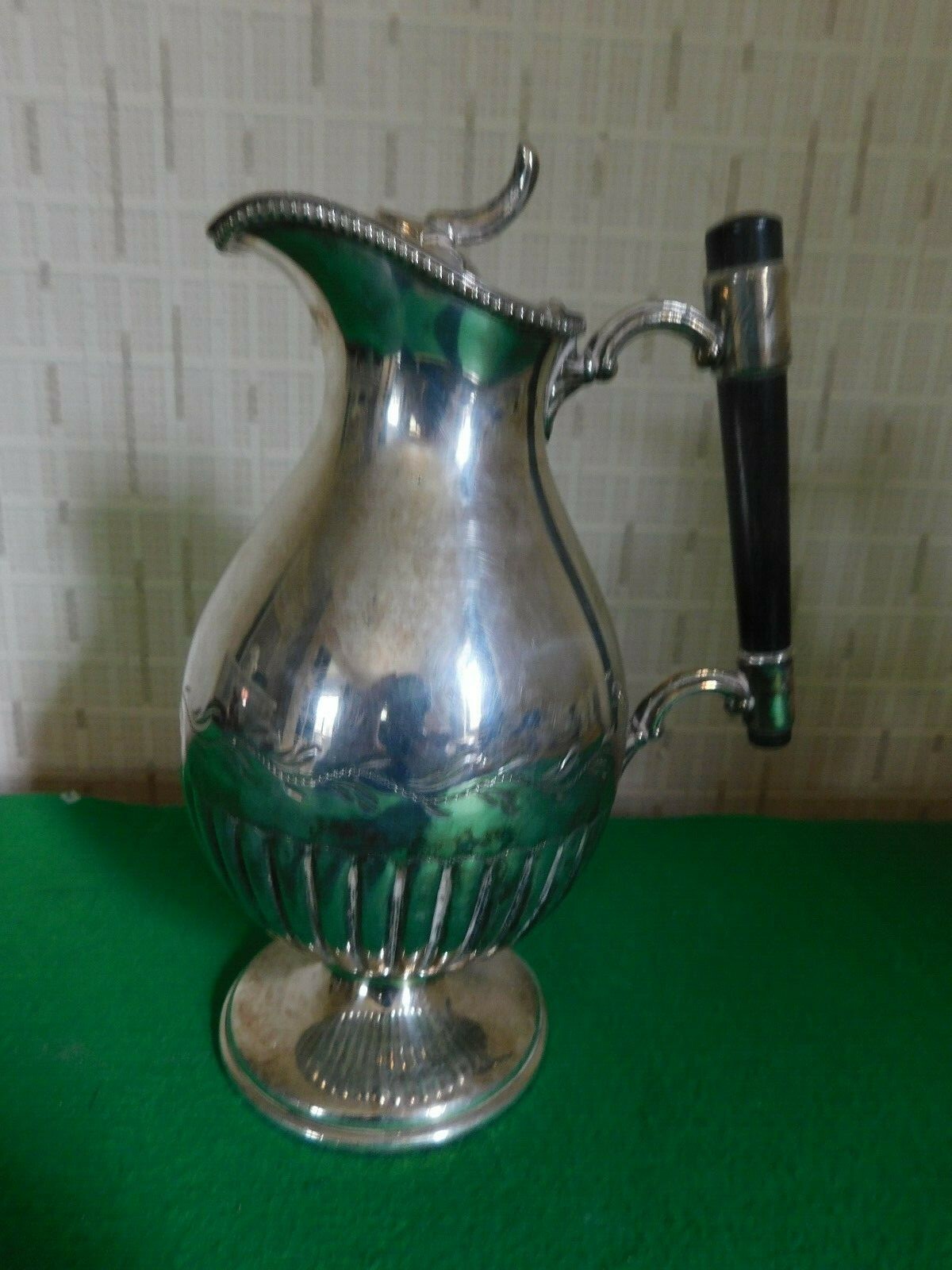 Antique EPBM Water Jug By Henry Wilkinson Ltd Stamped On Base 1872-1892