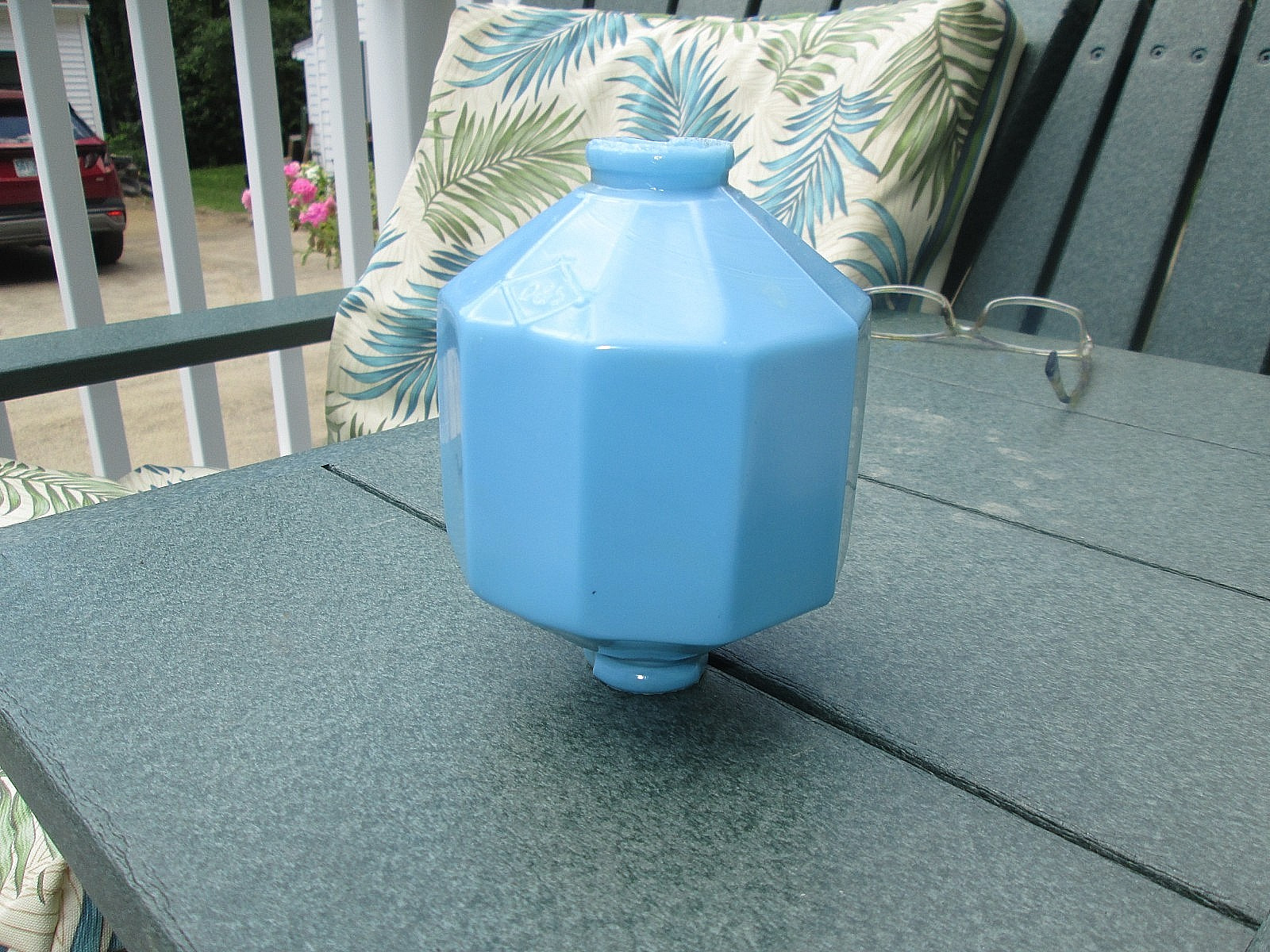 Vintage D & S lightning rod ball ( robin egg blue )