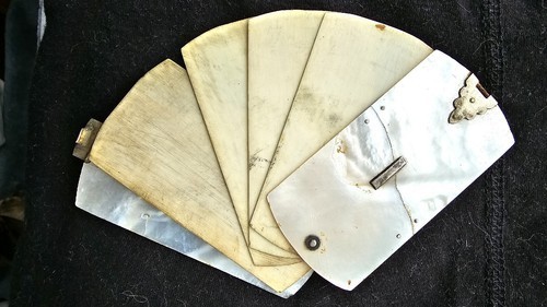 Antique Mother of Pearl Aide Memoire, Miniature Notebook