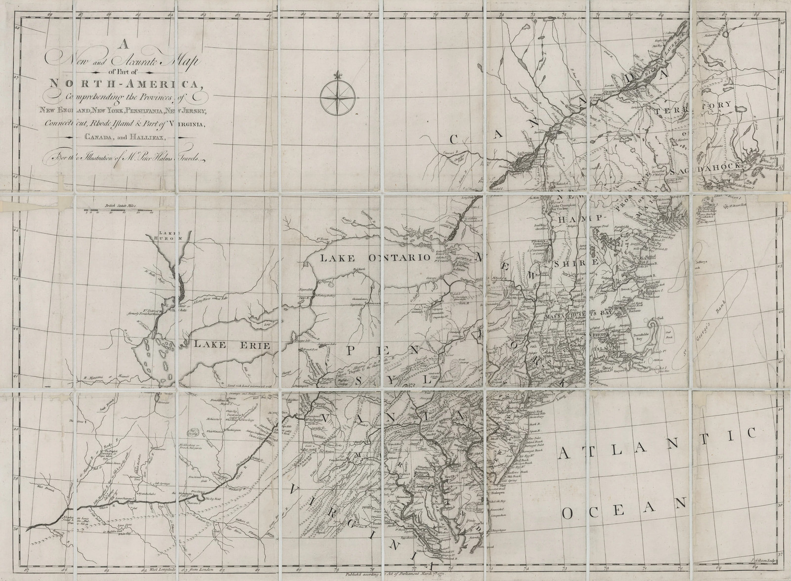 1771 A New and Accurate Map of Part of North America…