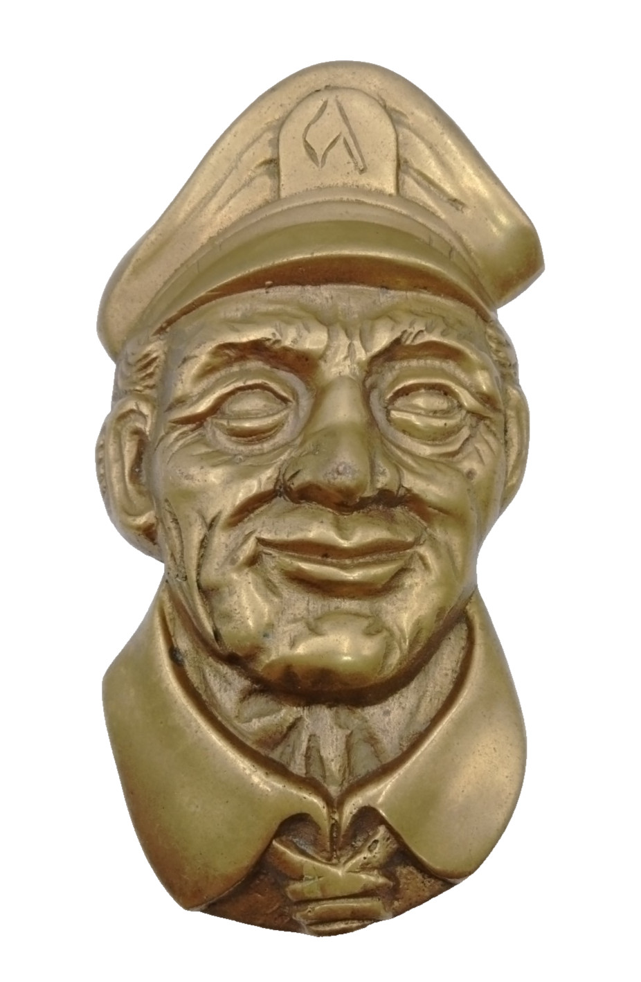Vintage Penco 1979 Solid Brass Sea Captain Sailor Seaman Door Knocker Nautical