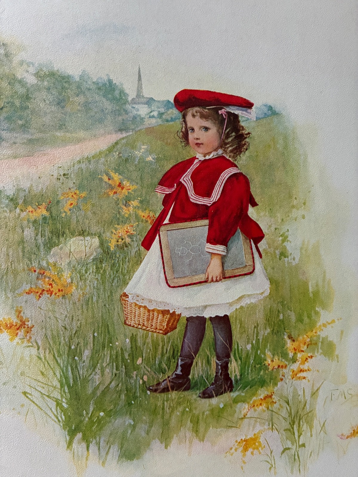 RARE 1903 Great Atlantic & Pacific Tea Co A & P Calendar Framable Prints Girls