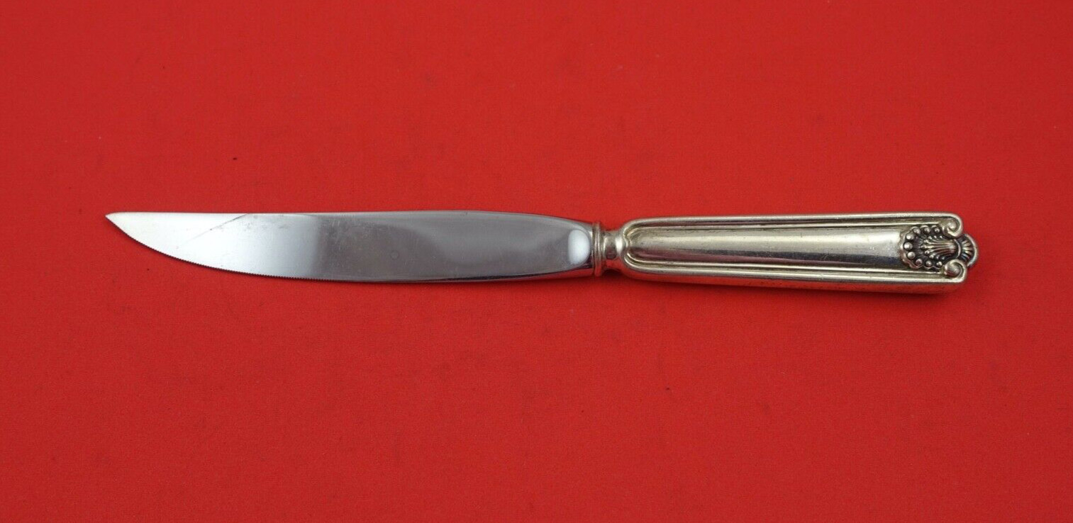 Fiddle Shell by Frank Smith Sterling Silver Steak Knife original 8″
