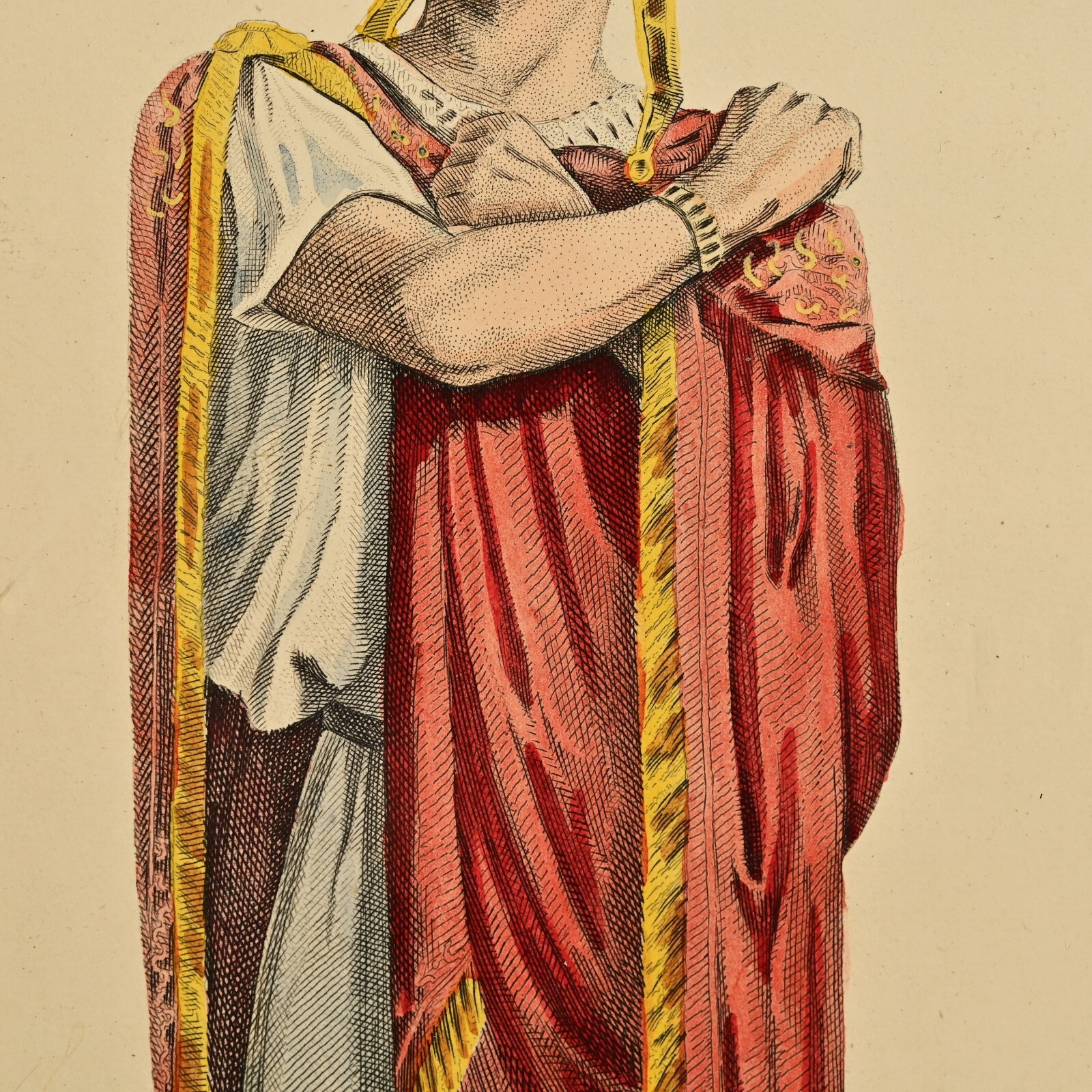 BRITTANICUS NERO Jean Racine Antique Original Theatre Portrait Engraving Print