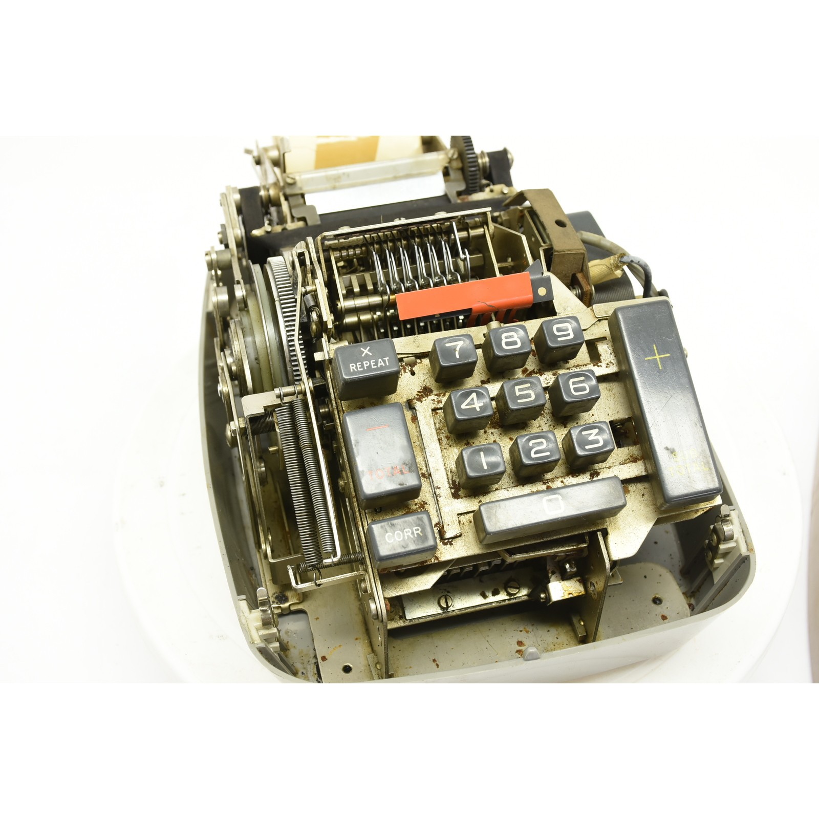 Vintage MCM Underwood Adding Machine 1950’s Retro Calculator Prop w/ Paper Roll