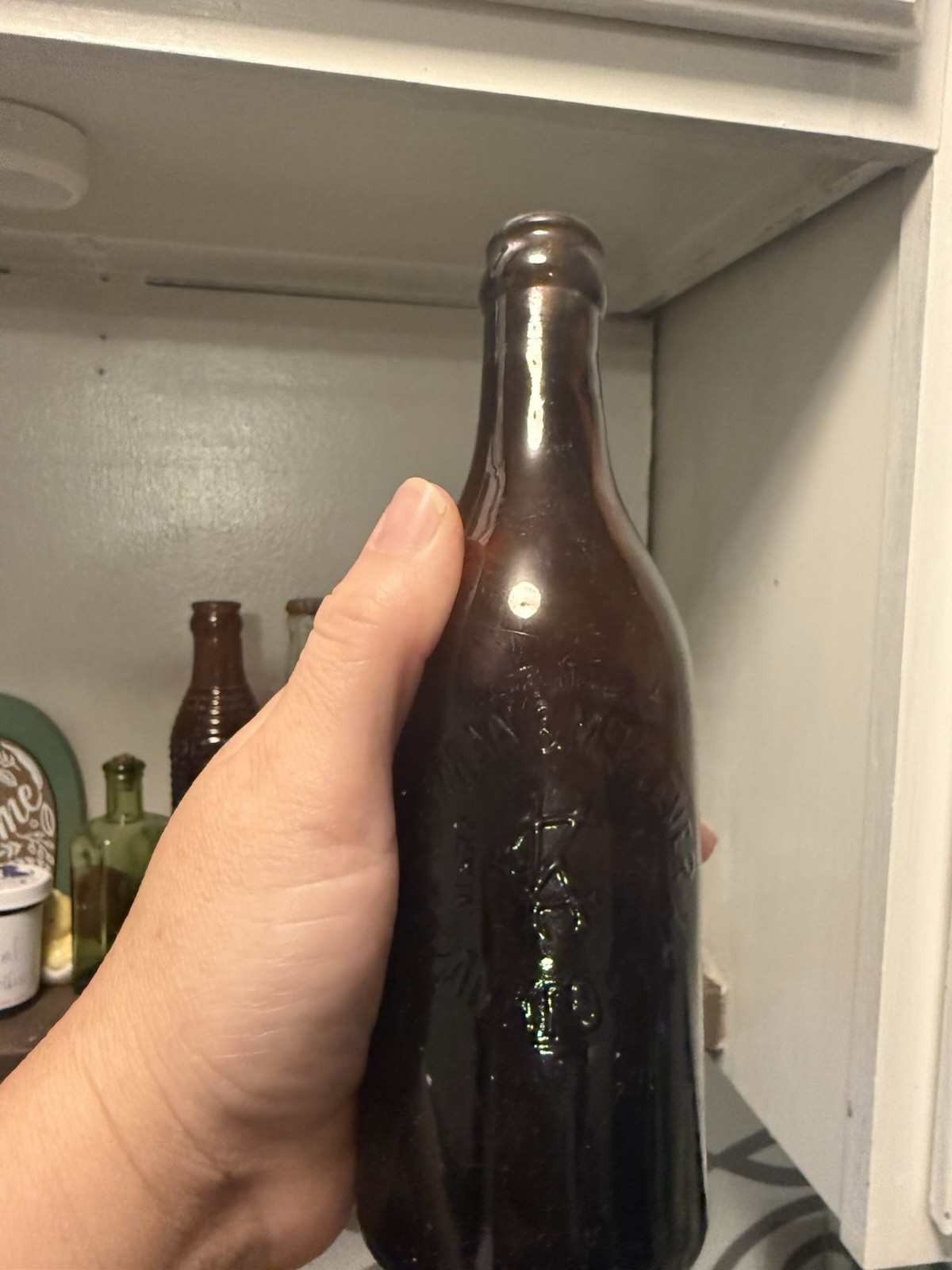 Coleman And Mckeaver Frankfort Kentucky Antique Vintage Bottles Glass Amber