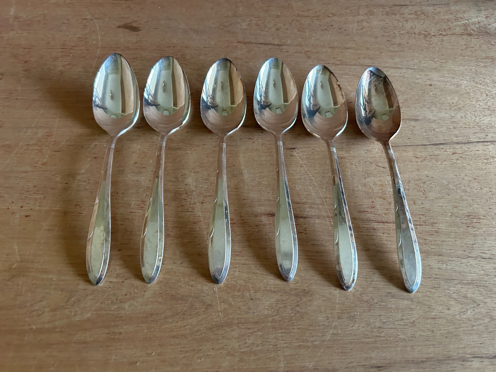 Oneida Reverie Nobility Plate Tablespoon Table Spoon Set Of 6 Vintage Flatware