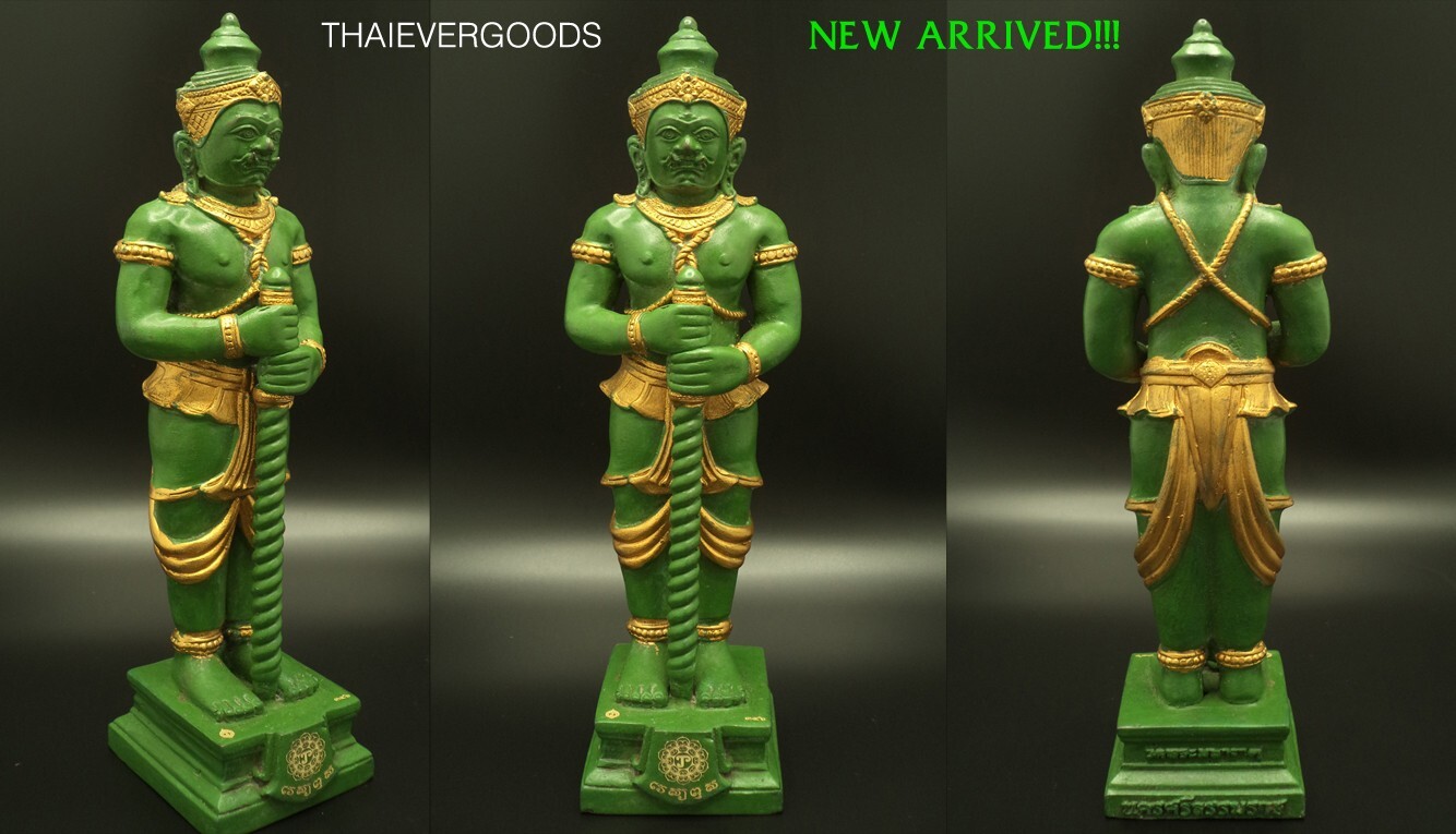 9 INCHES STATUE TAO VEJSUWAN W. PRA TATH NAKRON THAI AMULET WIN GHOST GOOD TRADE
