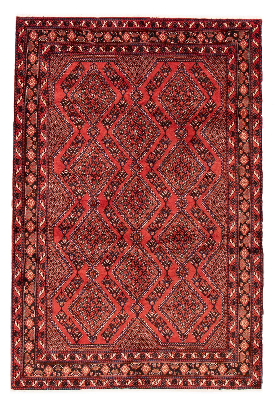 Traditional Vintage Hand-Knotted Area Rug 6’8″ x 9’7″ Oriental Wool Carpet