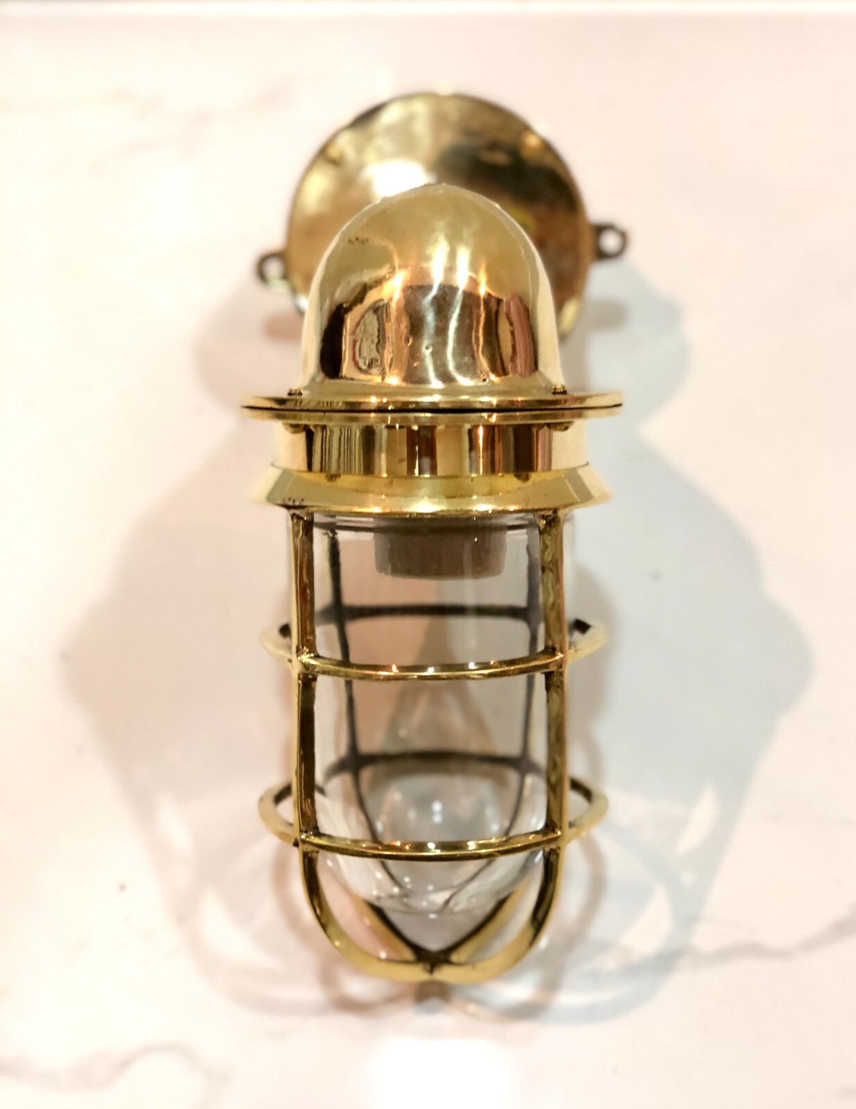 Post Mount Maritime Theme Handmade Brass Metal Swan Light with Junction Box