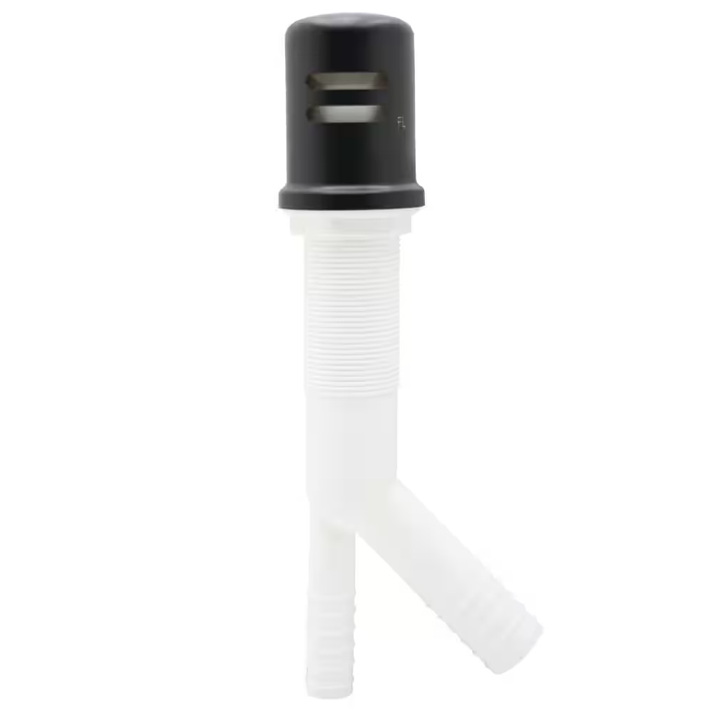 1-3/4 In. Air Gap Kit with Skirted Brass Cap in Matte Black