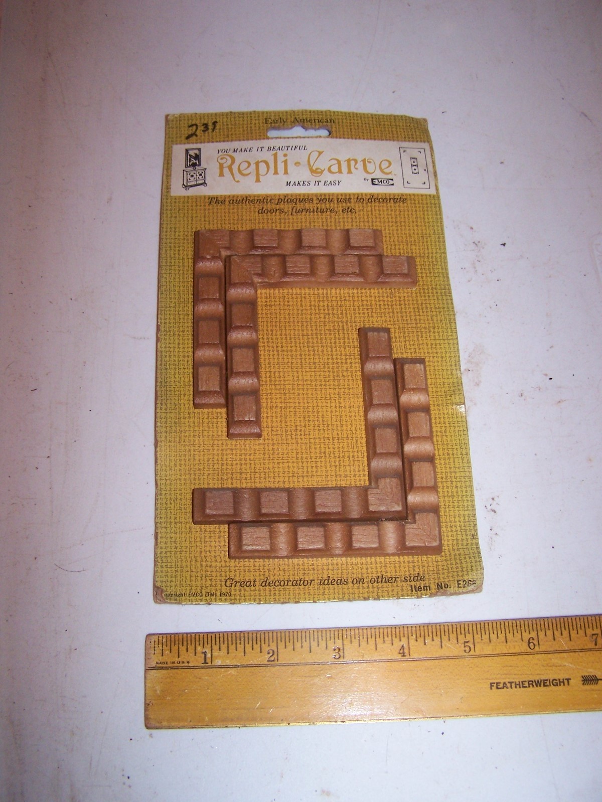 1970 Original Furniture Decorative TRIM Molding Parts Pieces – Corner – #16