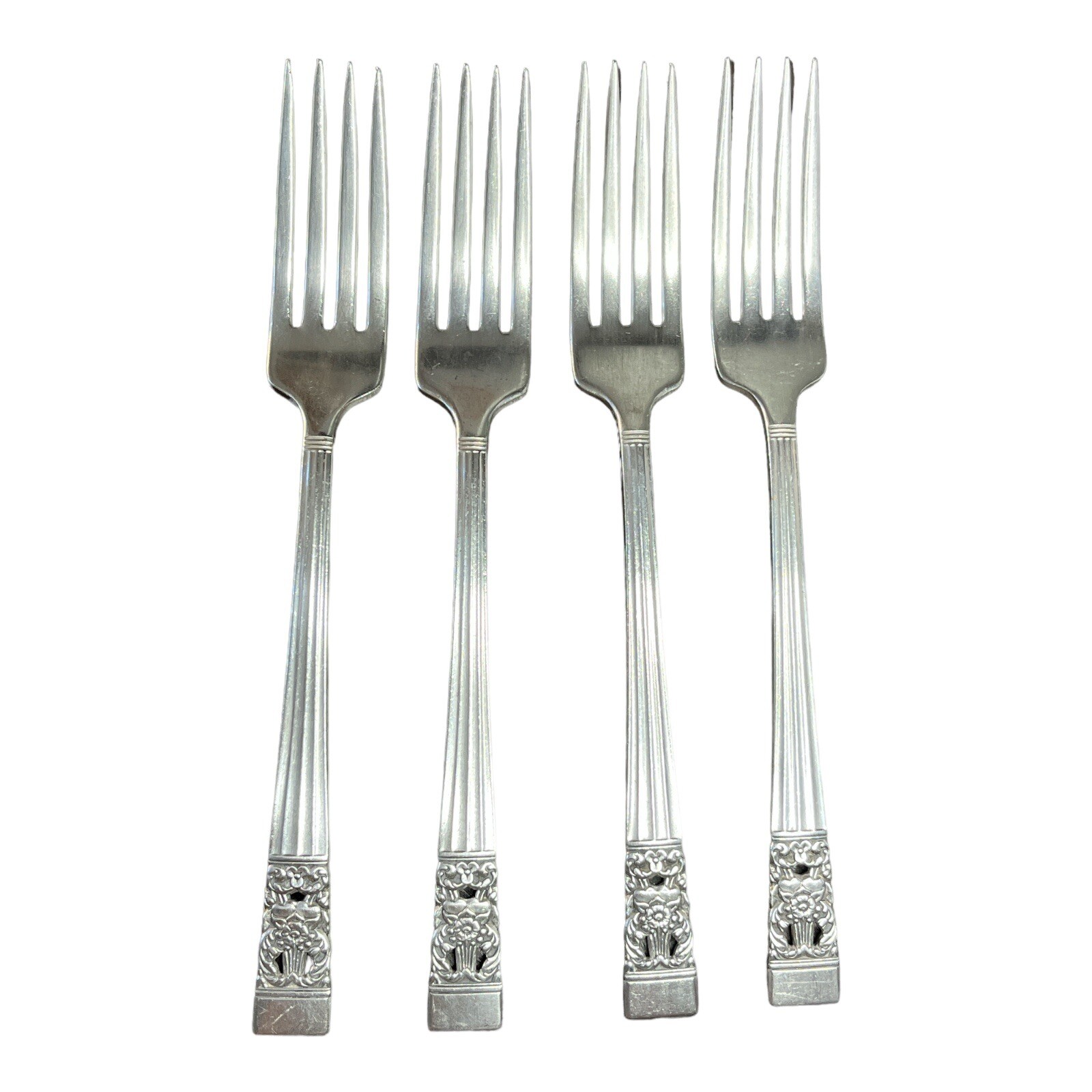 Oneida Silver Coronation Community Plate 1936 Fork Set of 4 Canada 1936-2004