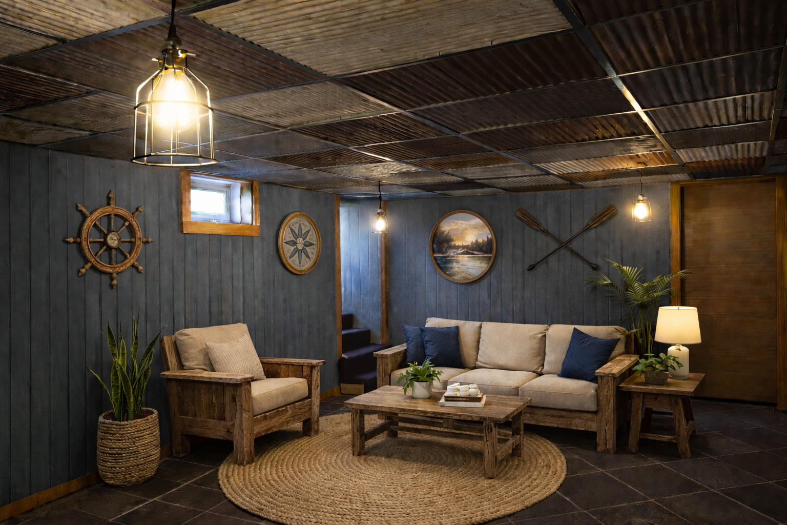10 pcs. 2 x 2 (40 sq. ft.) DROP CEILING TILES RECLAIMED CORRUGATED BARN ROOFING