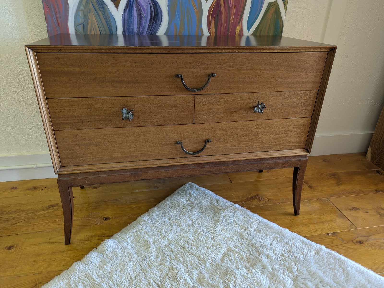 🤩 Tommi Parzinger 🔥 Charak Vintage MCM ❤️ Mahagony Dresser Chest Sideboard 😲