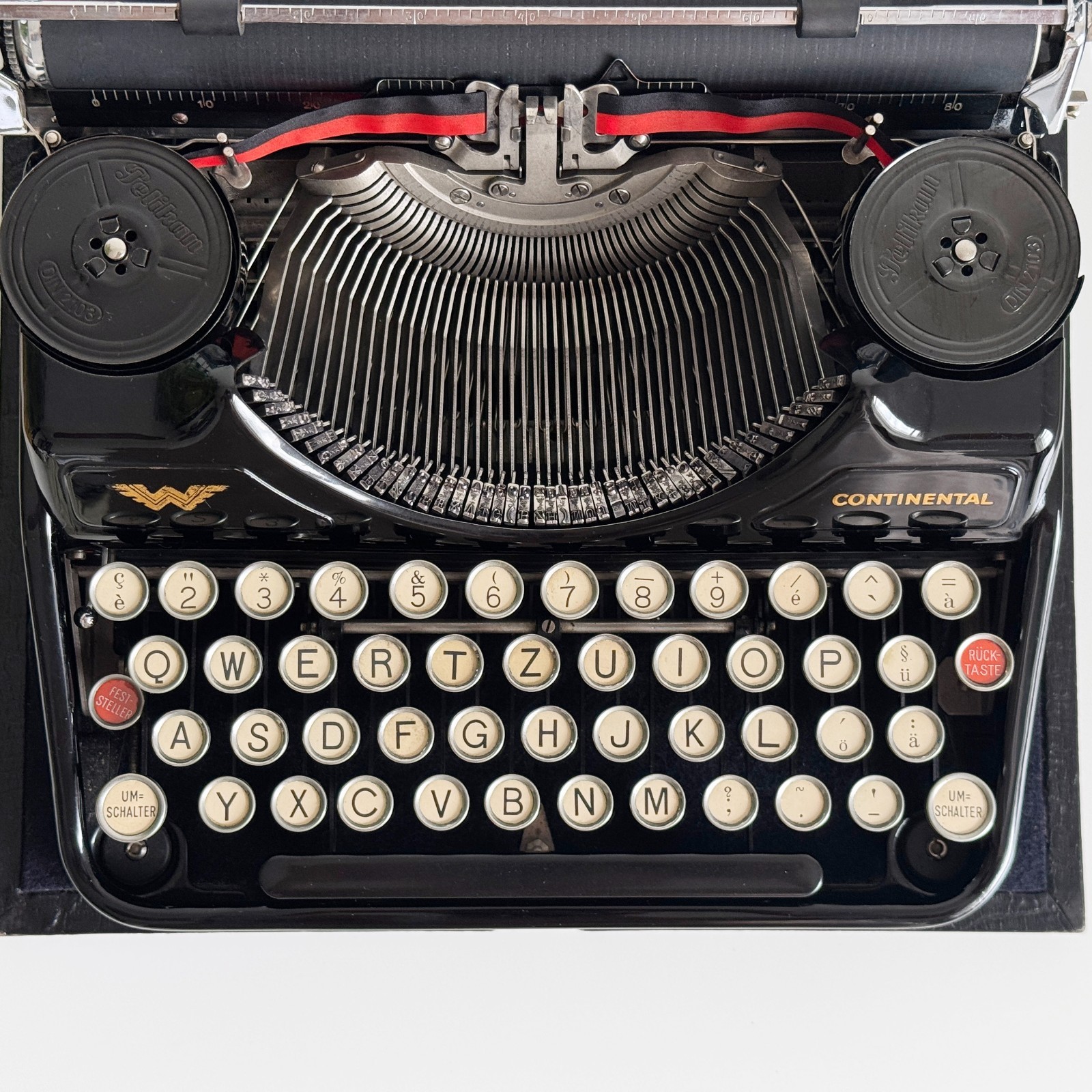 Continental Portable | Typewriter | 1930s | Serviced | UPS 3-Day to US/CAN