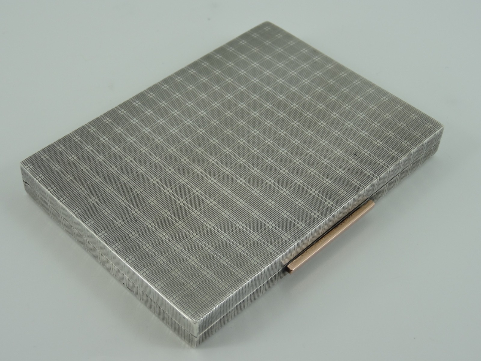 SOLID STERLING SILVER SPLENDID GEORGE VI CIGARETTE CASE BIRMINGHAM 1938 113G