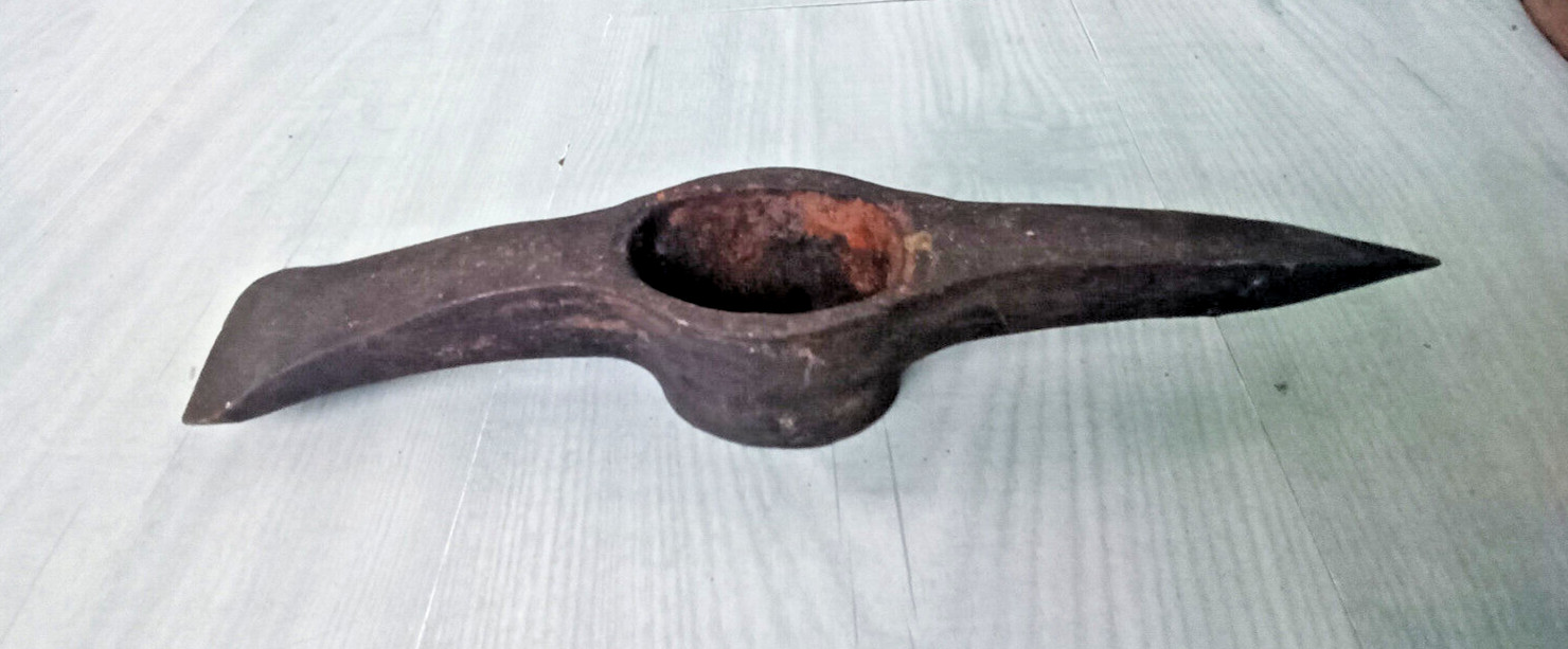 Vintage Old Digging Prospector Miners Pick Axe Hand Forged Farm Survival Tool