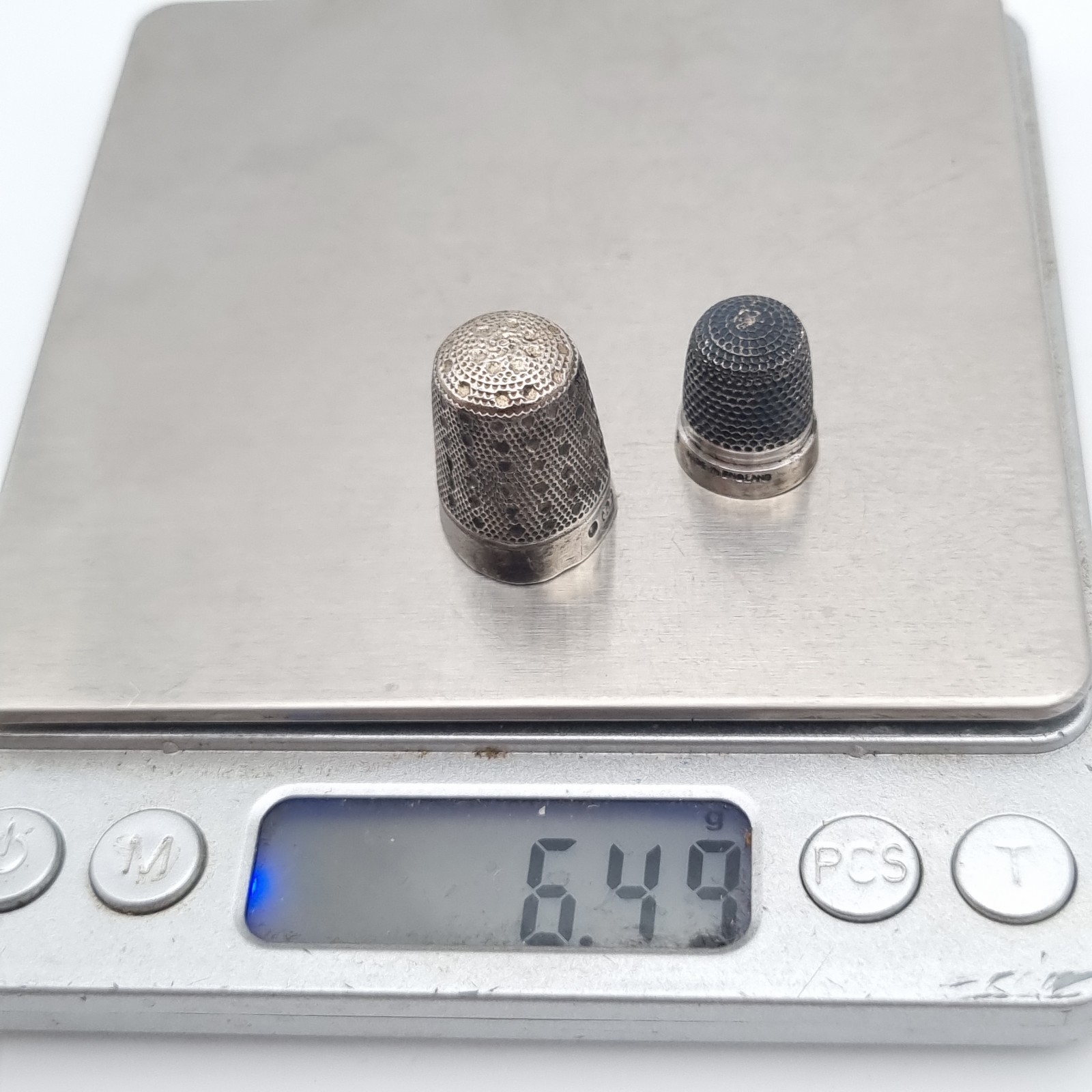Antique Thimbles Solid Sterling Silver James Fenton & Childs Thimble