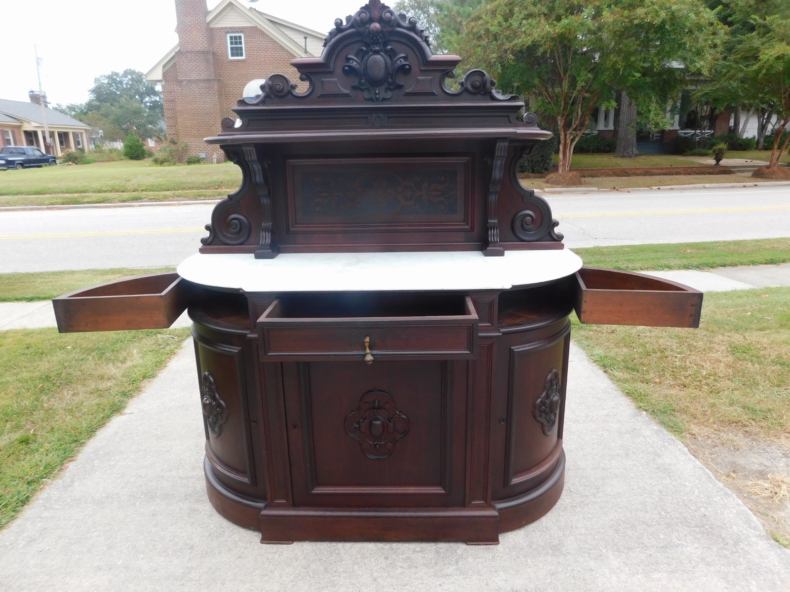 Victorian Walnut Renaissance Sideboard/Buffet