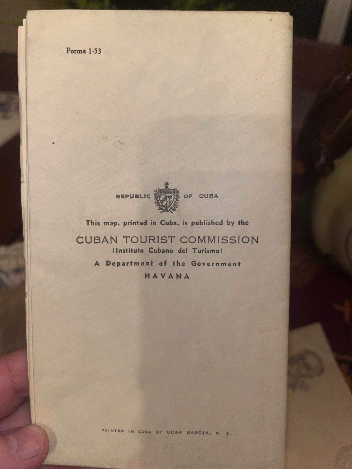 Vintage Map of Havana (Cuban Tourist Commission)