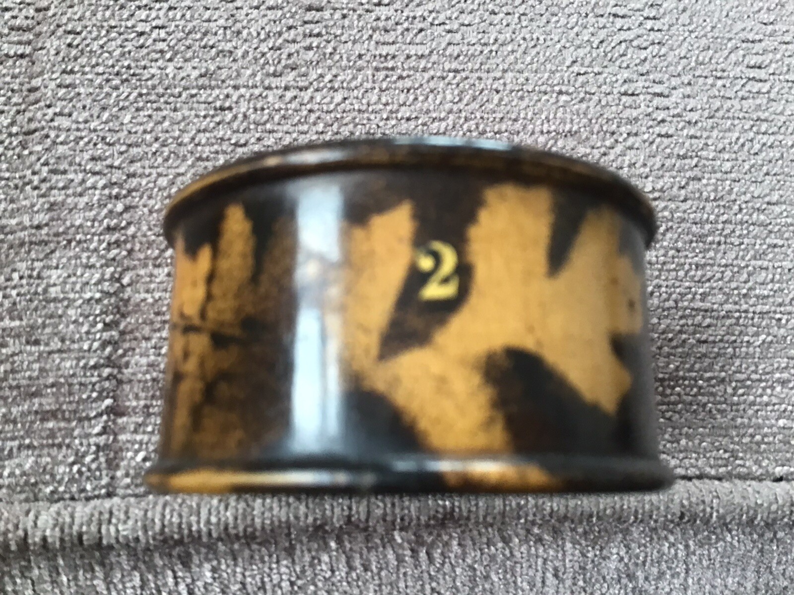Mauchline Fern Ware Napkin Ring. Size 2. 2x1inch.